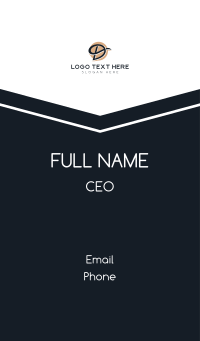 Creative Business Cursive Letter D Business Card Design