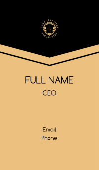 Luxury Shield Hotel Business Card Design