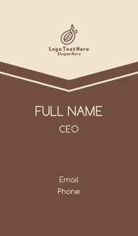 Coffee Bean Roast  Business Card Design