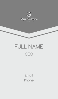 Cursive Generic Letter E Business Card Design