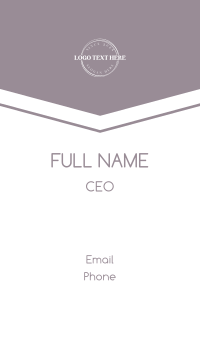 Feminine Circle Business Business Card Design