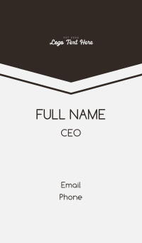 Elegant White Cursive Business Card Design