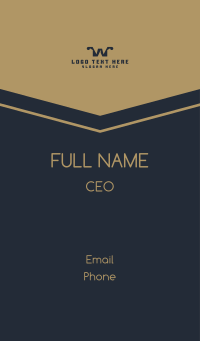 Geometric Business Letter W Business Card Design