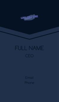 Neon Clothing Wordmark Business Card Design