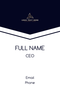 Luxury Triangle Bank Business Card Design