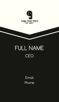 Black Elephant Quotation Business Card Design