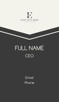 Investor Corporate Firm Business Card Design