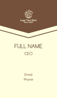 House Realty Coffee Bean Business Card Design