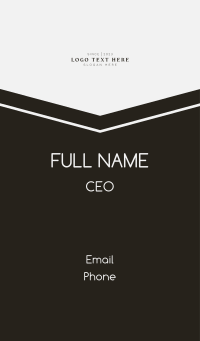 Luxury Elegant Wordmark Business Card Design