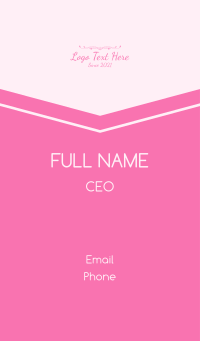 Feminine Luxury Wordmark Business Card Design