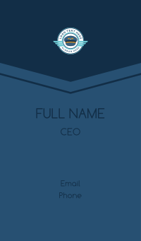 Airplane Pilot Cap Business Card Design