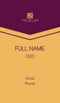 Gold Corporate Symbol Business Card Design