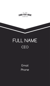 Generic Arc Wordmark Business Card Design