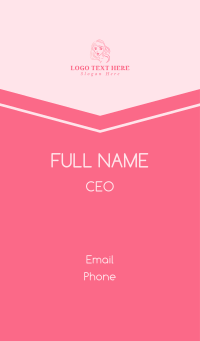 Feminine Beauty Face Business Card Design