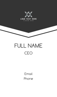 Tech Developer Letter X Business Card Design