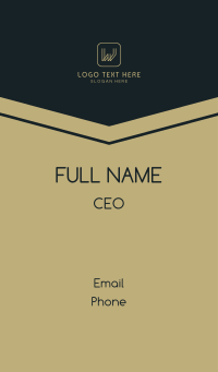 Elegant Professional Letter W Business Card Design