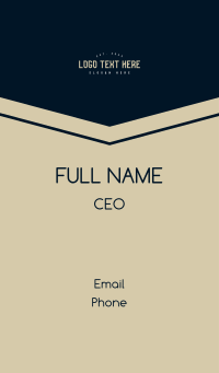 Simple Corporate Wordmark Business Card Design