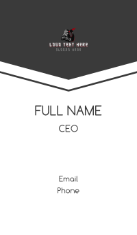 Dark Ninja Blade Business Card Design