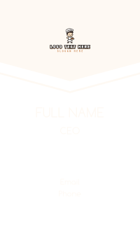 Pastry Baker Patisserie Business Card Design