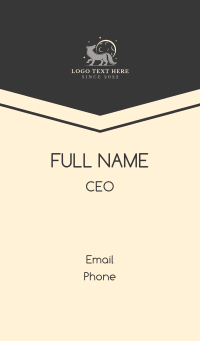 Full Moon Wolf Team Business Card Design