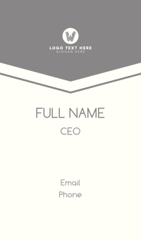 Grey Letter W Business Card Design