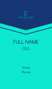 Digital Startup Letter E Business Card Design