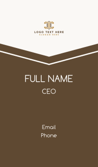 Professional Business Letter C Business Card Design