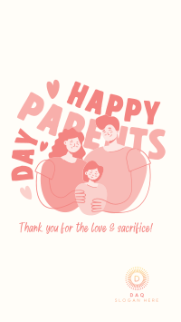Love Your Parents Facebook Story Design