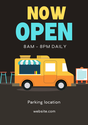 Food Truck Opening Poster Image Preview