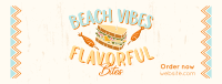 Flavorful Bites at the Beach Facebook Cover Design