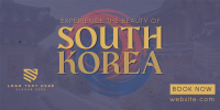 Korea Travel Package Twitter Post Design