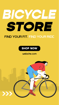 Modern Bicycle Store Facebook story Image Preview