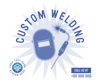 Custom Welding Facebook Post Design