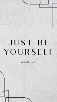 Be Yourself Facebook story Image Preview