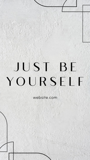 Be Yourself Facebook story Image Preview