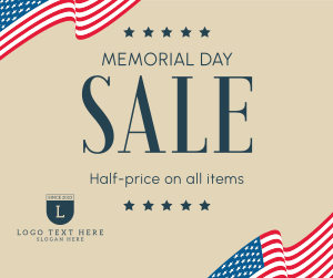 Memorial Day Sale Facebook post Image Preview