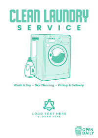 Clean Laundry Wash Poster Image Preview