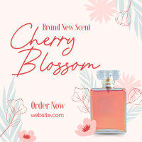 Elegant Flowery Perfume Instagram Post Design