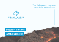 Fire Victims Donation Postcard Image Preview