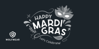 Mardi Gras Mask Twitter Post Image Preview