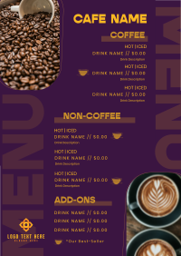 Delicious Coffee Shop Menu Design