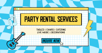 Retro Party Facebook Ad Design
