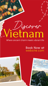 Vietnam Travel Tour Scrapbook Instagram Story Design