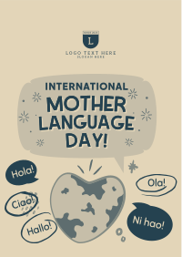 World Mother Language Flyer Design