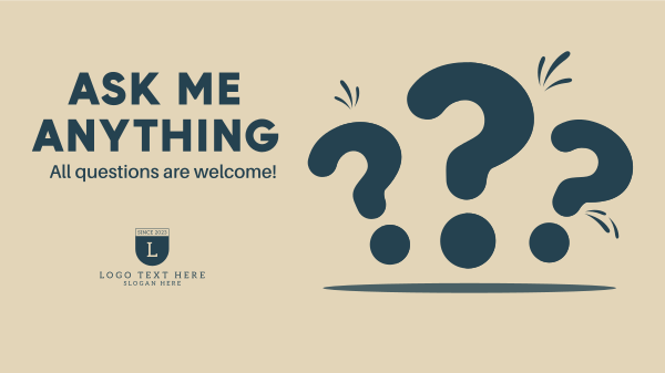 All Questions Are Welcome Facebook Event Cover Design Image Preview