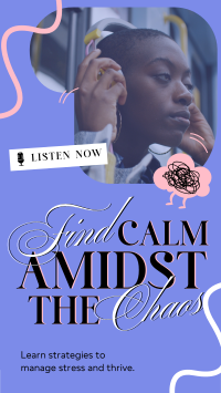 Find Calm Podcast Facebook Story Design