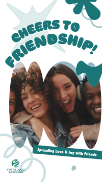 Abstract Friendship Greeting Instagram reel Image Preview