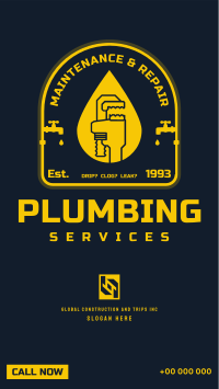 Plumbing Seal Facebook Story Design