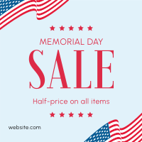 Memorial Day Sale Instagram Post Design