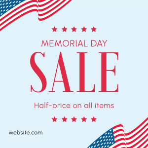 Memorial Day Sale Instagram post Image Preview